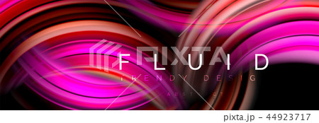 Mixing color waves on black, liquid flowing shapes Mixing color waves on black, liquid flowing shapes 44923717