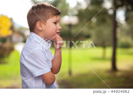 Cheerful cute little brown-eyed boy 44924062