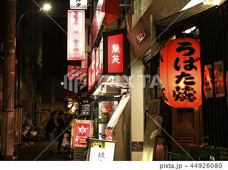 日本の東京都市景観　夜の新橋 44926080