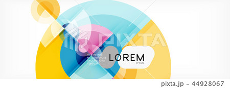 Vector fantastic circle modern geometric background template 44928067