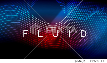Neon glowing fluid wave lines, magic energy space light concept, abstract background wallpaper 44928314