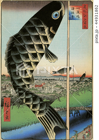 浮世絵　水道橋　江戸百景色 44931862