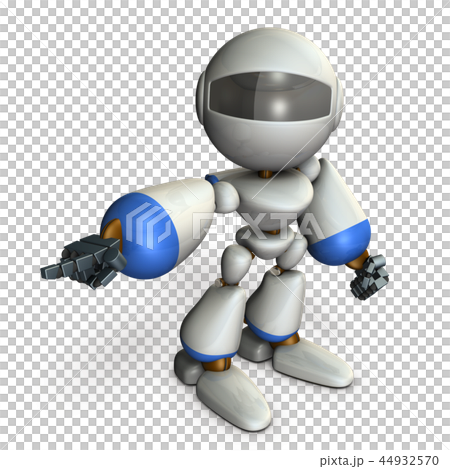 Robot pointing to the left Robot pointing to the left 44932570