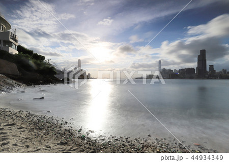 a Sunset view at a famous tourist attraction 44934349