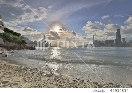 a Sunset view at a famous tourist attraction 44934354