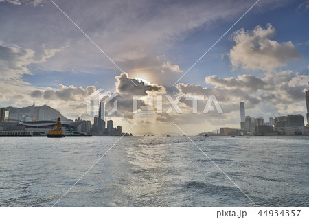 a between HK Island and Kowloon in HK 44934357