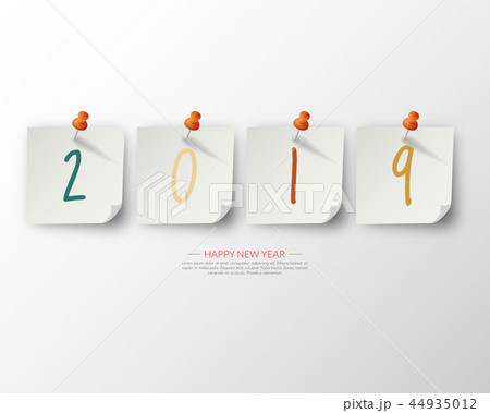Happy new 2019 year. Greetings card. Happy new 2019 year. Greetings card. 44935012