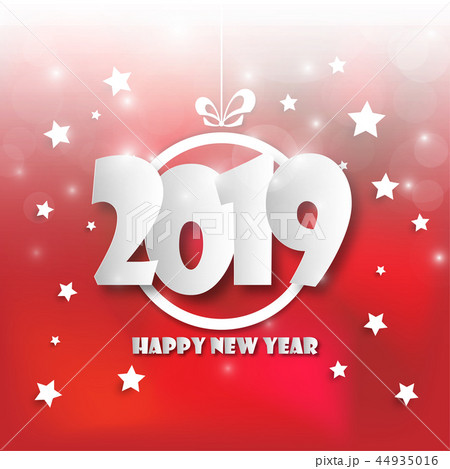 Happy new 2019 year. Greetings card. Happy new 2019 year. Greetings card. 44935016
