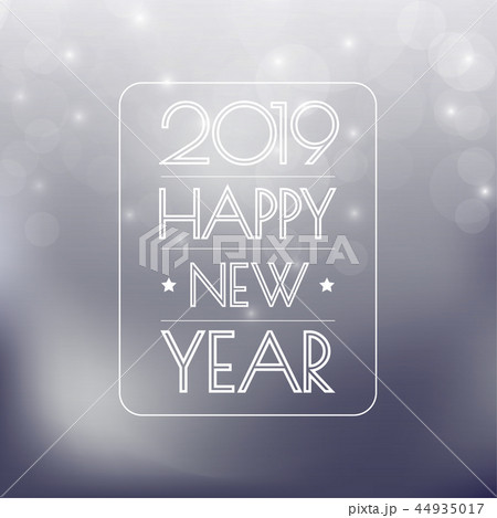 Happy new 2019 year. Greetings card. Happy new 2019 year. Greetings card. 44935017