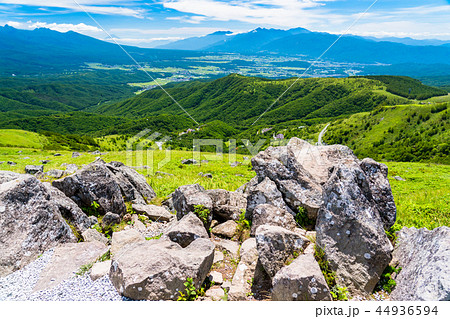 《長野県》車山高原・山頂の眺め 44936594
