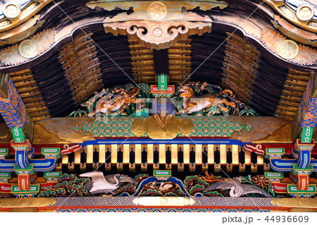 日光東照宮　虎の彫刻 ＆ 鶴の彫刻　神輿舎  （ 栃木県 日光市 ） 44936609