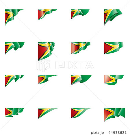 Guyana flag, vector illustration on a white background Guyana flag, vector illustration on a white background 44938621