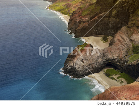 Aerial views of Kauai's Na Pali Coast, Hawaii 44939979