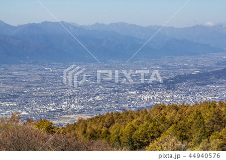 長野県　塩尻市　高ボッチ高原からの眺望 44940576