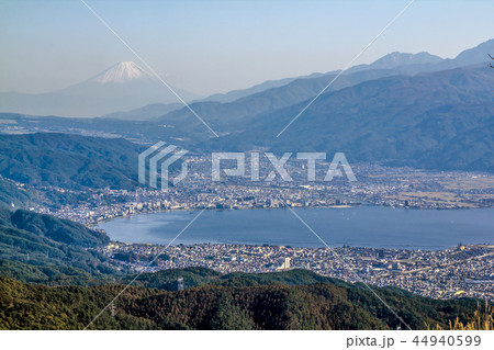 長野県　塩尻市　高ボッチ高原からの眺望 44940599