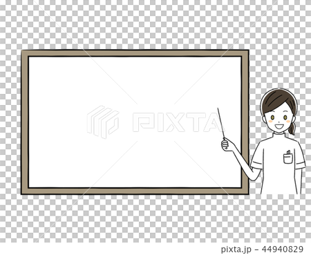 白衣の女性 44940829