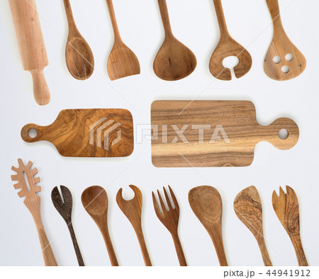 Kitchenware set of wooden fork, spoon and utensils Kitchenware set of wooden fork, spoon and utensils 44941912