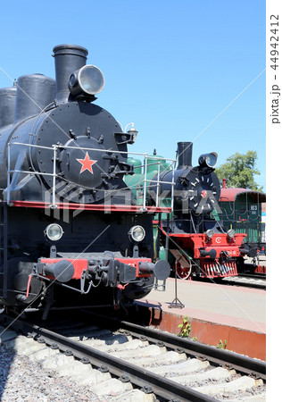 Ancient steam locomotive, Moscow  44942412