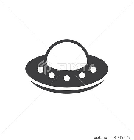 Simple UFO icon. Spaceship, alien symbol and sign vector illustration design. Isolated on white 44945577