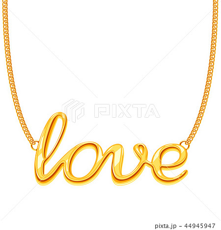 gold word pendant