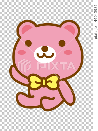 座っている熊のイラスト素材