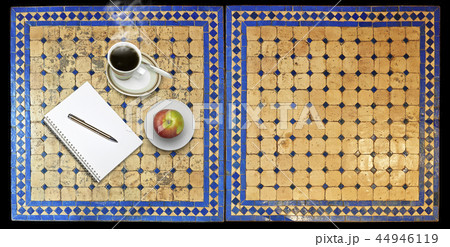 Notepad on Two moroccan mosaic table Notepad on Two moroccan mosaic table 44946119