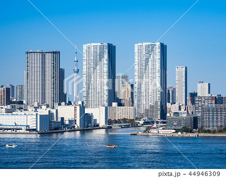 東京スカイツリーと湾岸エリアのタワーマンション 44946309