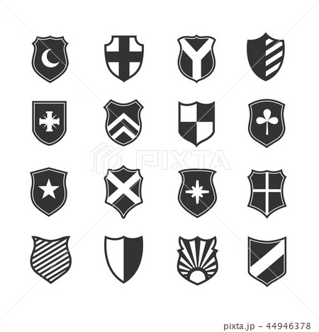 Protection shield vector icons Protection shield vector icons 44946378