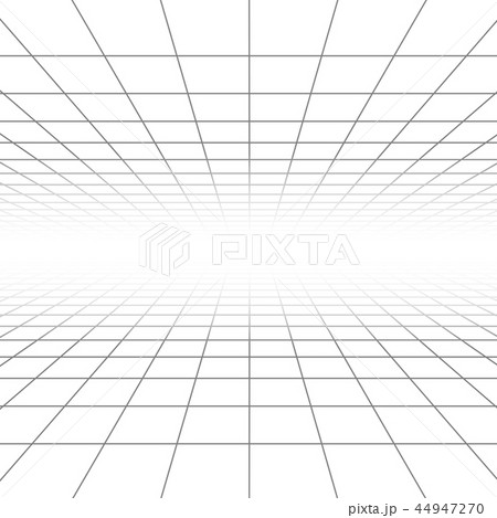 Ceiling and floor perspective grid vector lines, architecture wireframe 44947270