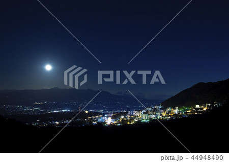 伊香保温泉　榛名山　夜　月 44948490