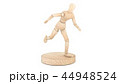 Run Wooden Dummy. 3D rendering 44948524