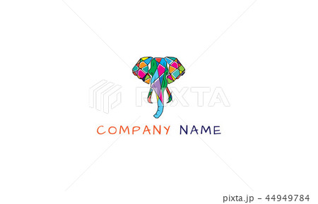 Color Elephant vector logo image Color Elephant vector logo image 44949784