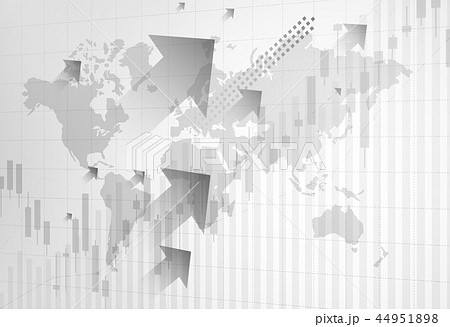 Financial stock market graph on stock market. 44951898