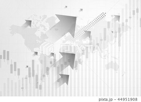 Financial stock market graph on stock market. Financial stock market graph on stock market. 44951908