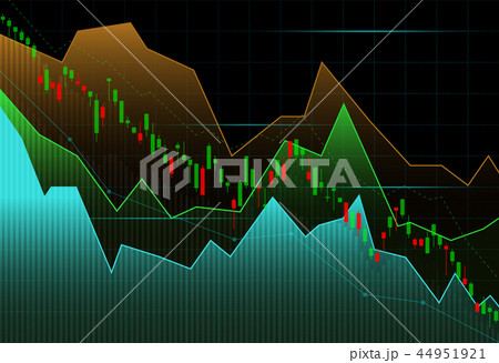 Financial stock market graph on stock market. 44951921