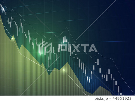 Financial stock market graph on stock market. 44951922