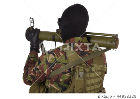 Ukrainian volunteer with RPG grenade launcher Ukrainian volunteer with RPG grenade launcher 44953229