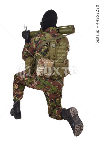Ukrainian volunteer with RPG grenade launcher Ukrainian volunteer with RPG grenade launcher 44953230