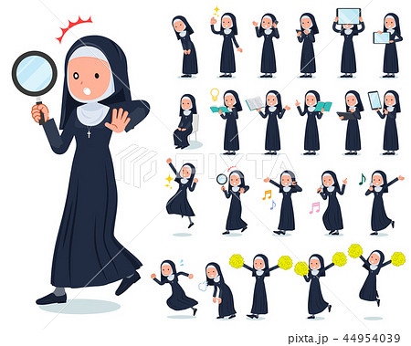 flat type Nun women_Action 44954039