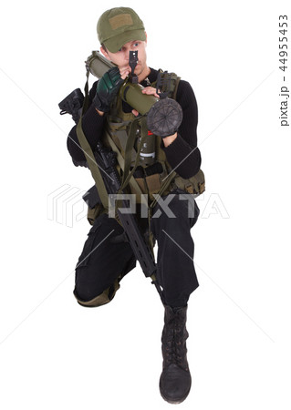 Private military contractor with bazooka Private military contractor with bazooka 44955453