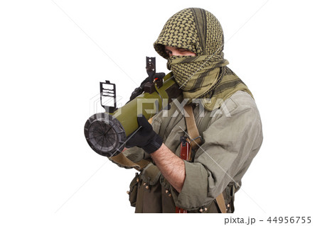 mercenary with anti-tank rocket launcher - RPG 44956755