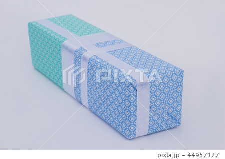 Beautiful gift box in wrapping paper. Beautiful gift box in wrapping paper. 44957127
