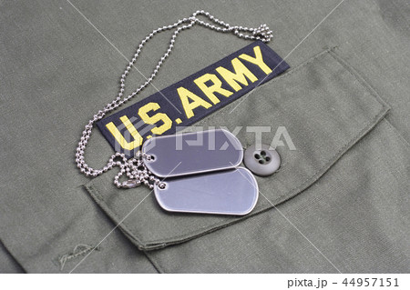 US ARMY Branch Of Service Tape with dog tags US ARMY Branch Of Service Tape with dog tags 44957151