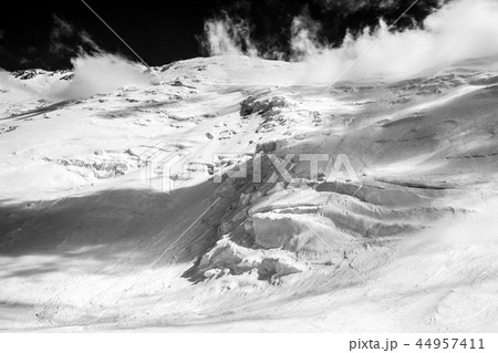 Ice, snow, sky and mountains at Pamir 44957411