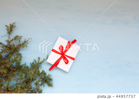 Christmas background with gifts and a Christmas tree 44957737
