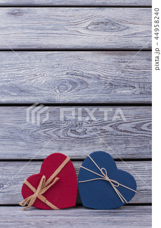 Present boxes in a shape of heart. Present boxes in a shape of heart. 44958240