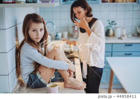 happy family cook together in the kitchen 44958411