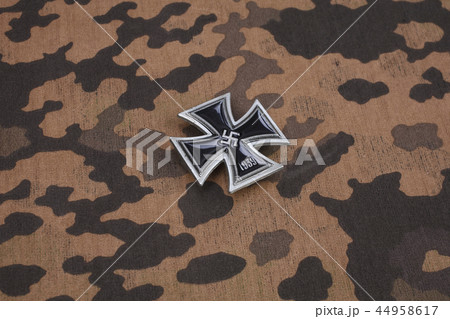 nazi german award Iron Cross on SS uniform nazi german award Iron Cross on SS uniform 44958617