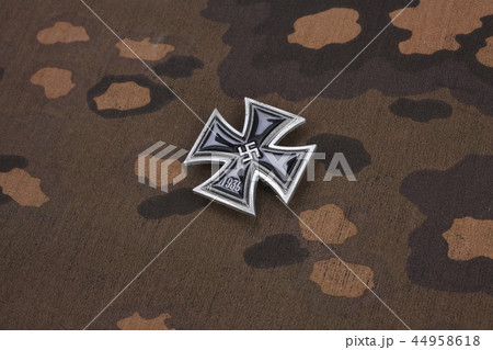 nazi german award Iron Cross on SS uniform nazi german award Iron Cross on SS uniform 44958618