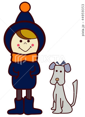 散歩する女の子といぬ 散歩する女の子といぬ 44959353